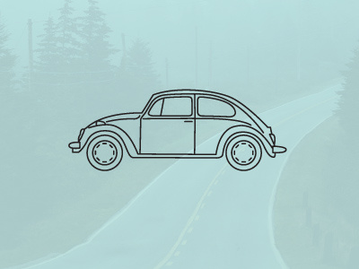 dream car bug car classic design illustration volkswagen vw