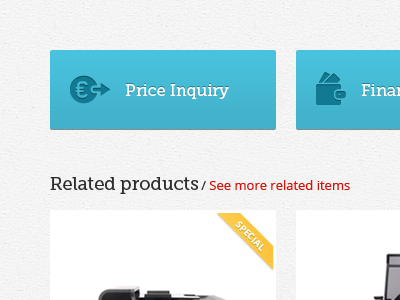 Large buttons buttons cta ecommerce icons shop