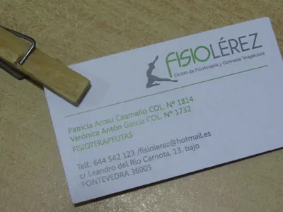 Fisiolérez - business card card