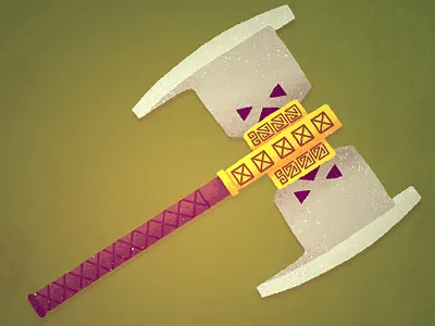 Weapon 13 axe cartoon epic armory fantasy gimli illustration lord of the rings