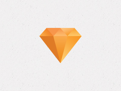 Pixel Prince Logo branding design diamond glossy icon logo orange ruby