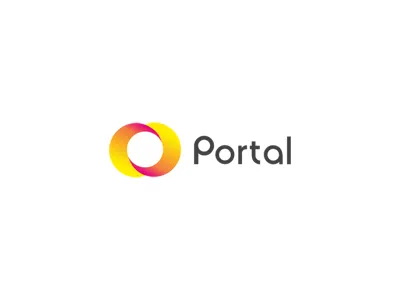 Portal + type brand branding circle communication agency design eternity eye identity logo logo design logo designer pavel surovy portal sun symbol