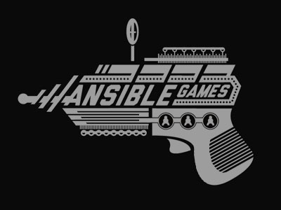 Ansible Logo Sketch ansible gun illustration logo ray gun sketch