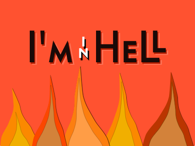 I'm in Hell art deco
