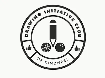 Drawing Initiative Club of Kindness logo design
