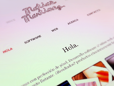 Hello, Dribbble! personal portfolio