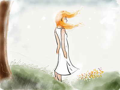 Summer Breeze illustration ipad outdoors paper