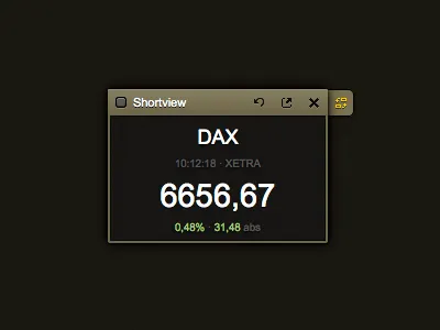 Shortview app dark financial gui icons ui website window