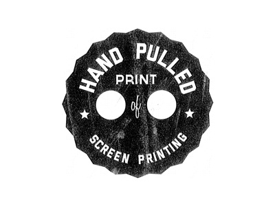 Screen Printing Stamp 1 badge hand ink printing pulled screen stamp