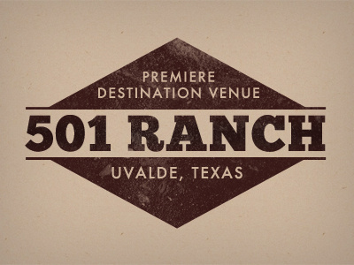 501 Ranch Logo country grunge logo