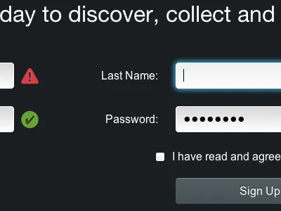 Pencil Case Sign Up Form pencil case sign up validation