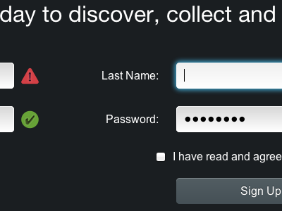 Pencil Case Sign Up Form pencil case sign up validation