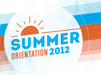 Summer Orientation Rebrand Logo event logo typography