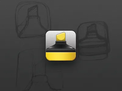Highlighter highlighter icon ios marker