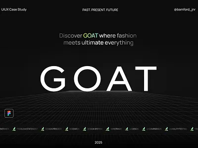 Goat Redesign App (Case Study) case study figma mobile app design redesign uidesign uiux user experience