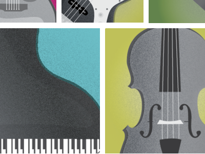 Instrument Illustrations instruments music piano texture violin
