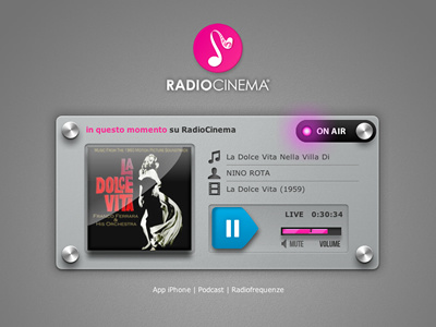 New RadioCinema html5/flash player flash glass html5 led player radio