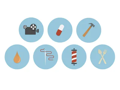 Business Icons icons illustration