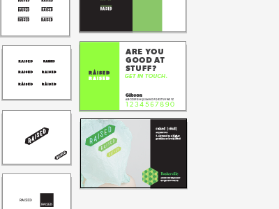 Raised Branding WIP green