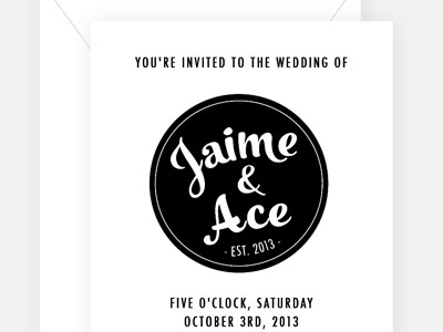 New Wedding Invitation Design invitation stationery typography wedding