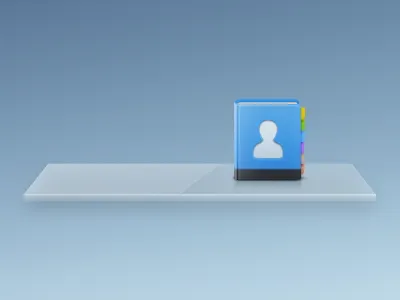 Contacts blue contacts icon