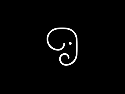 Simply Elephant* elephant mark milash simple symbol