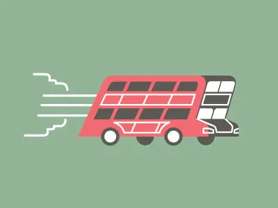 London Bus bus icon illustration london