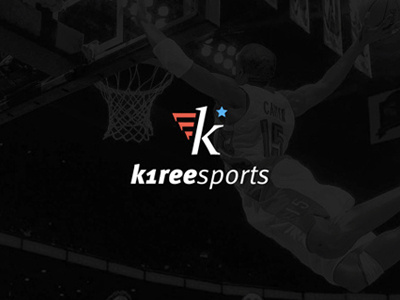 K1ree Sports basketball hoops logo simple