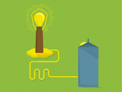 We Have Power illustration lightbulb