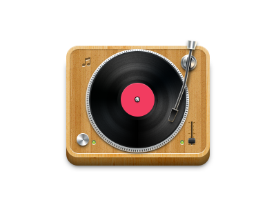 Music icon icon music turntable vinyl wood yandex