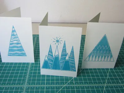 Pyramids - Landscape : Note Cards note card riso risograph