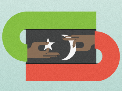 Libya illo flag illustration libya