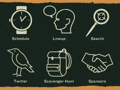 Weapons of Mass Creation Fest App Icons - WIP app button icons iphone ui ui design weapons of mass creation fest