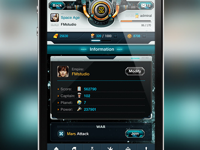 SpaceAge Info. app future game korea space ui