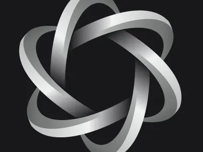 Twirl 360 abstract grey mirror mozaic twirl vector