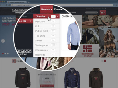 Big Menu big menu bootstrap clothe ecommerce eshop menu mountain theme prestashop