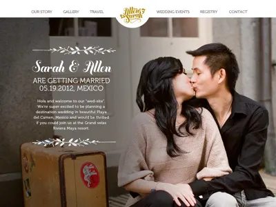 Wedding - Home logo typography wedding