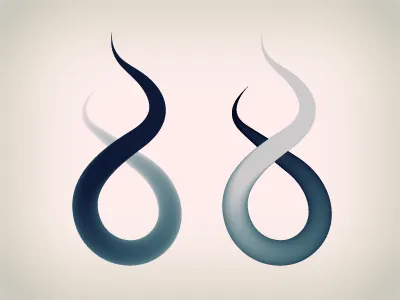 Directional gradient along path. directional effect illustrator path technique