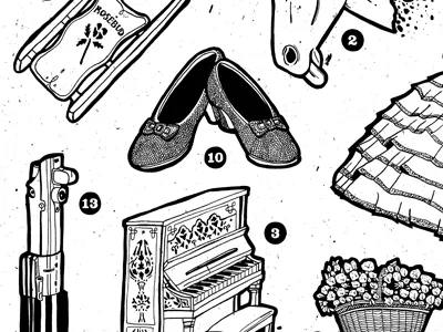 Greatest Movies Sketches greatest movies hand drawn illustration poster texture