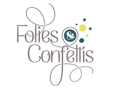 Logo - Folies & Confettis logo type wedding