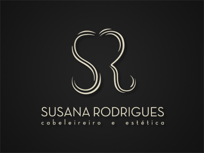 Susana Rodrigues Logo design hair logo shop