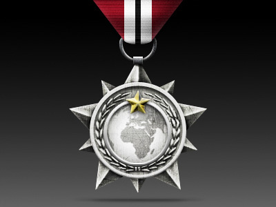 World Wide Medal medal photorealistic war world