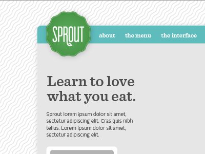 Sprout website in progress food healthy mockup restaurant senior project sprout website wireframe