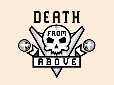 Death From Above design illustration movie skull starship troopers