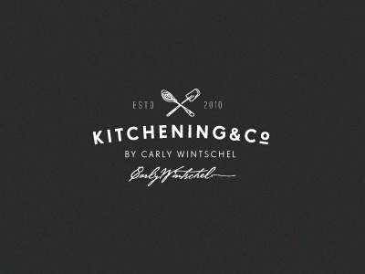 K & Co. (WIP) authentic baking design food handmade kitchen logo sweets vintage