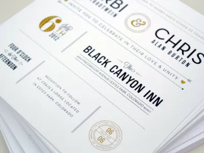 B&C Wedding Invites chad smith design invitations invites wedding