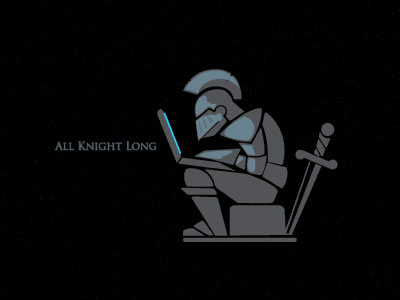 All Knight Long age armour computer fight game gaming helmet illustration knight lap top mac new night pc screen shield steva sword war