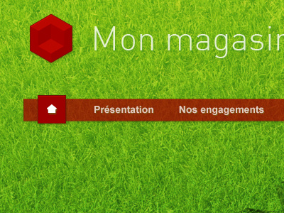 Nav background heading home menu navigation