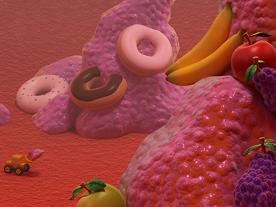 Digestive Goodies 3d artist 3d cartoon 3d lighting 3d modeling cartoony cg artist cg generalist digestive system maya oasim pixelophy vray vray for maya