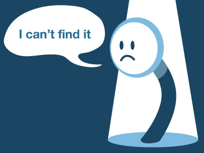 I can't find it 404 illustration